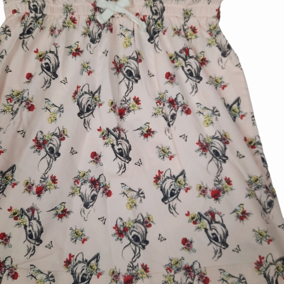 Gap Disney Bambi Cap Sleeve Peach Dress Size Medium Girls - Picture 4 of 9